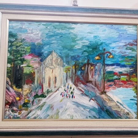 🏛️ „Градска сцена“ – оригинална картина
